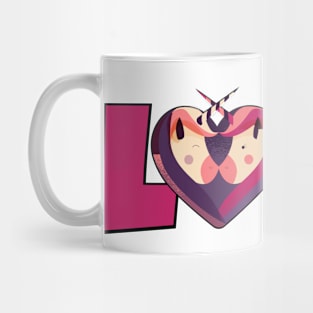 Unicorn Valentine Unicorns in Love Heart Mug